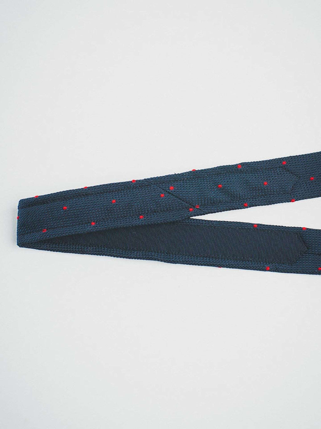 Navy Grenadine With Red Dots