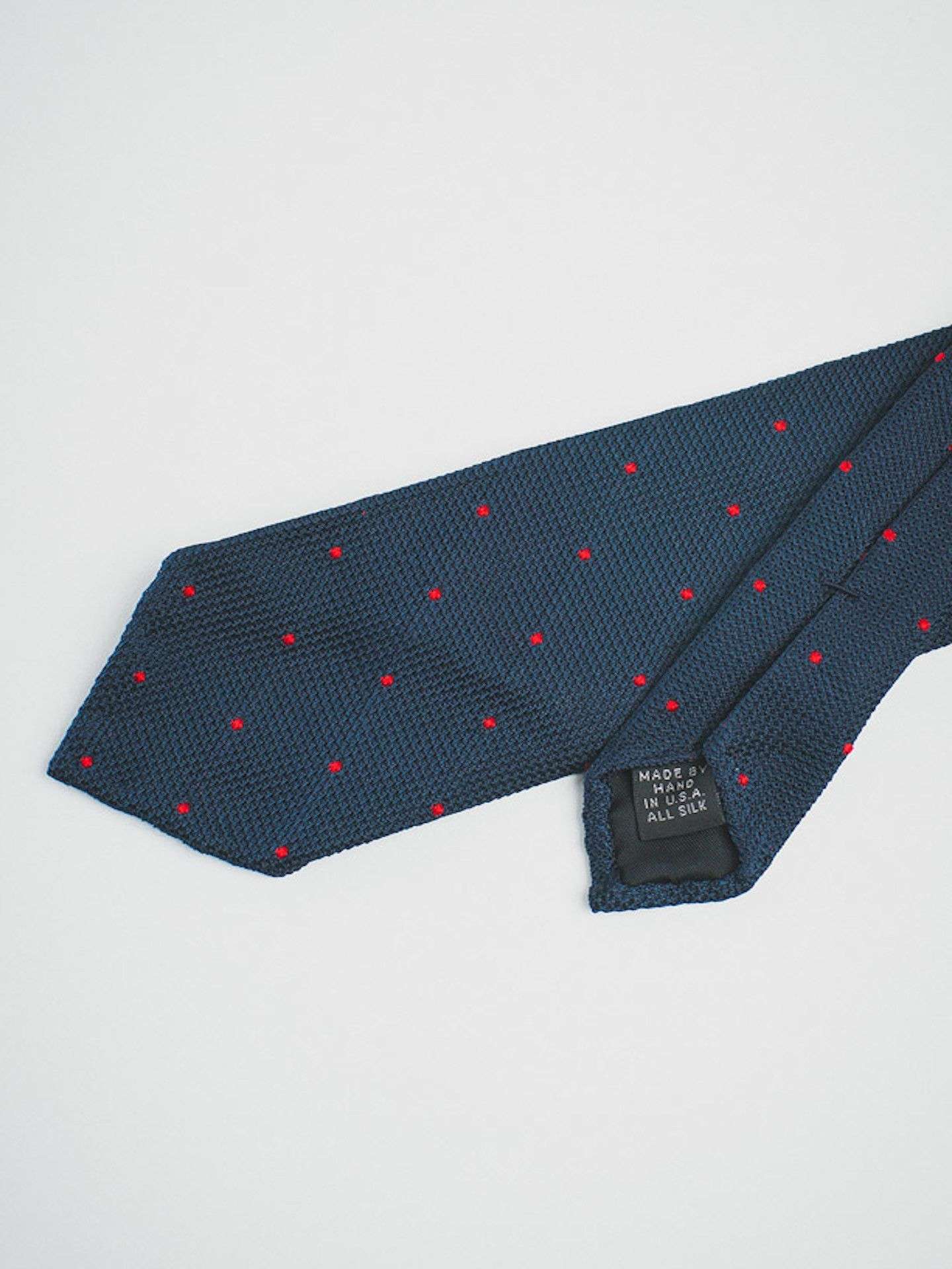 Navy Grenadine With Red Dots