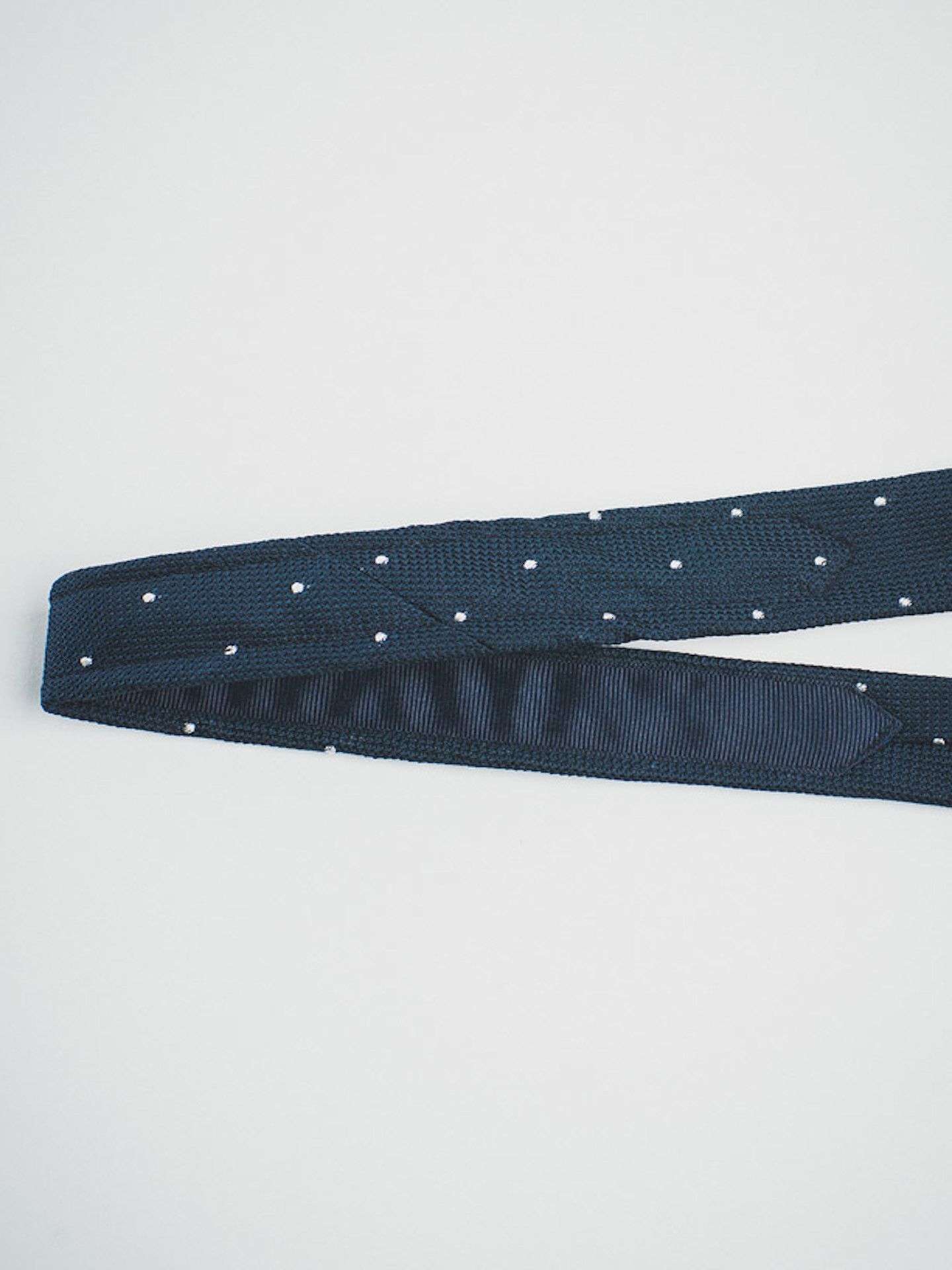Navy Grenadine With White Dots