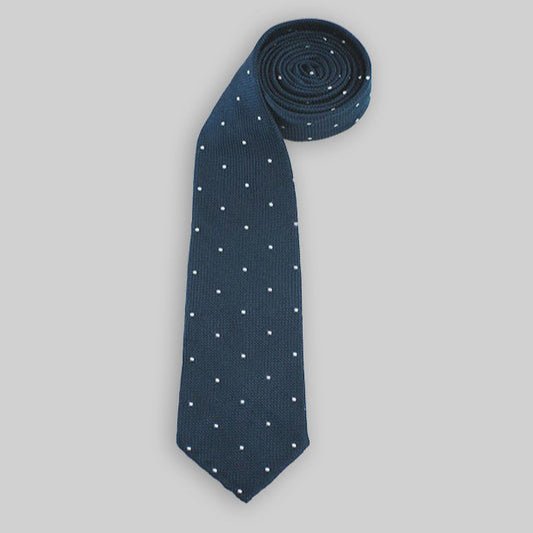 Navy Grenadine With White Dots