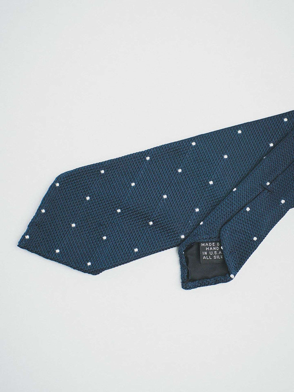Navy Grenadine With White Dots