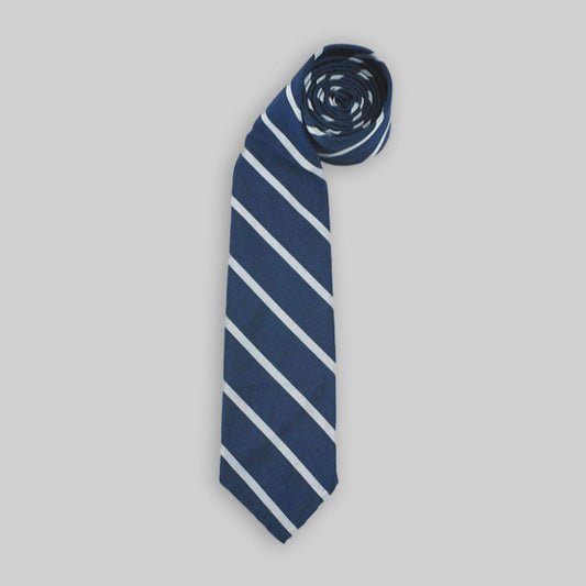 Navy Mogador With Silver Stripe