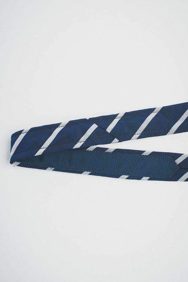 Navy Mogador With Silver Stripe