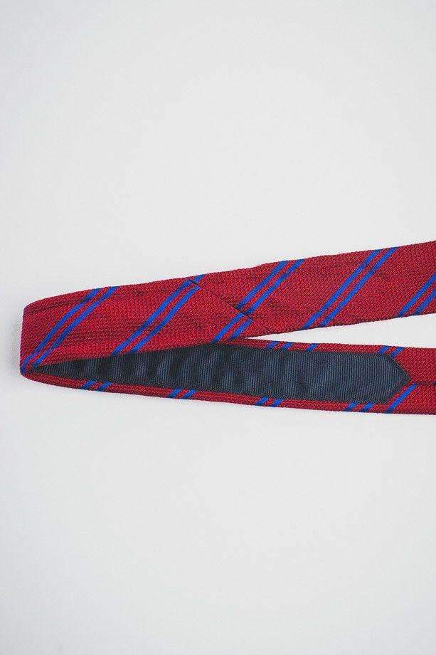 Red Grenadine With Blue Double Stripes